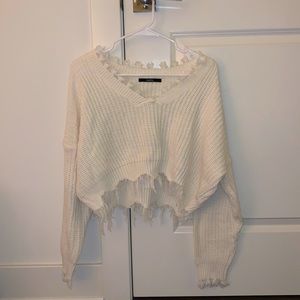 ZAFUL size S cream sweater